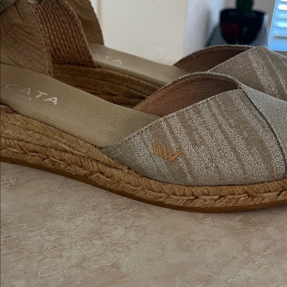 Viscata nude silver Casual Elegance Women's Espadrille Sandals size 40 - Picture 3 of 9